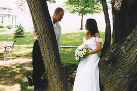Married couple posing - In the Smokies Weddings 
